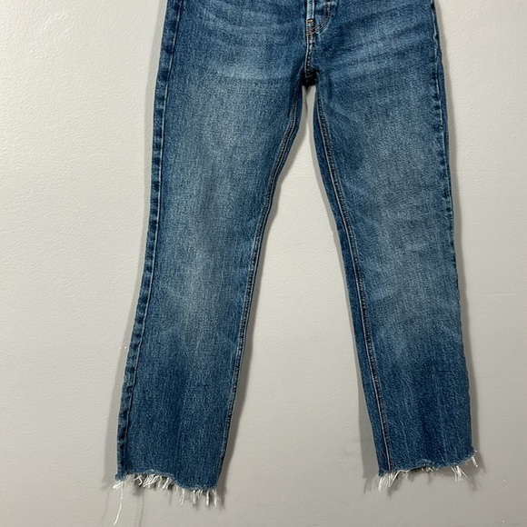 Free People X We The Free French Girl Slight Flare Button Fly denim jeans sz 26 - Picture 6 of 14
